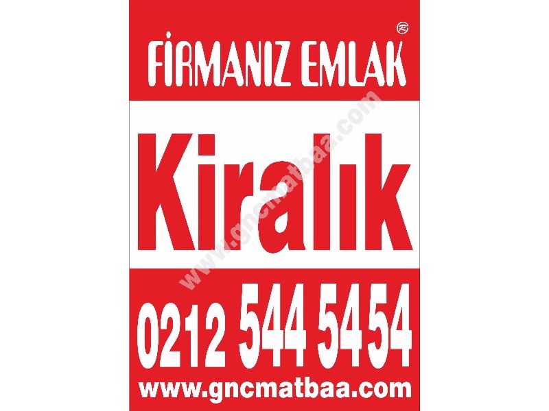 Satılık Kiralık Emlak Afiş 200 gr. SKEA02