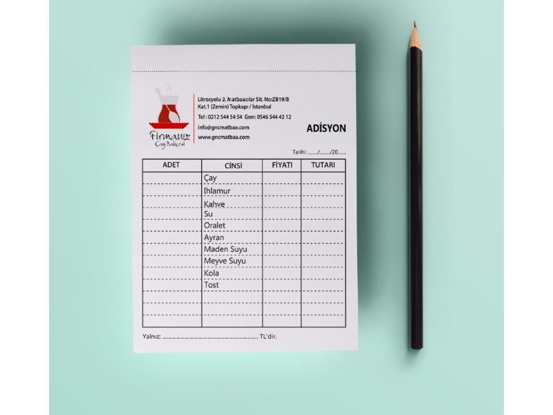 Çay Bahçesi Adisyon CAYBA-01