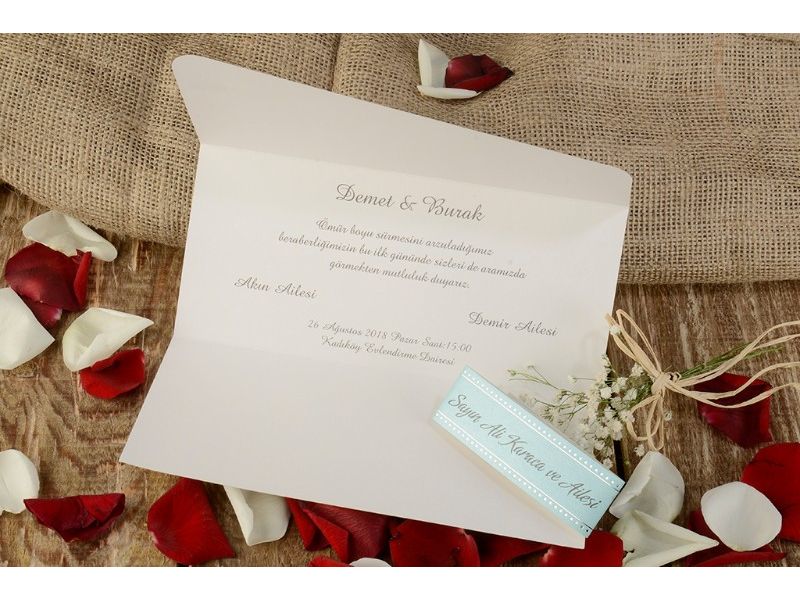 Armoni Times Düğün Davetiye 16219