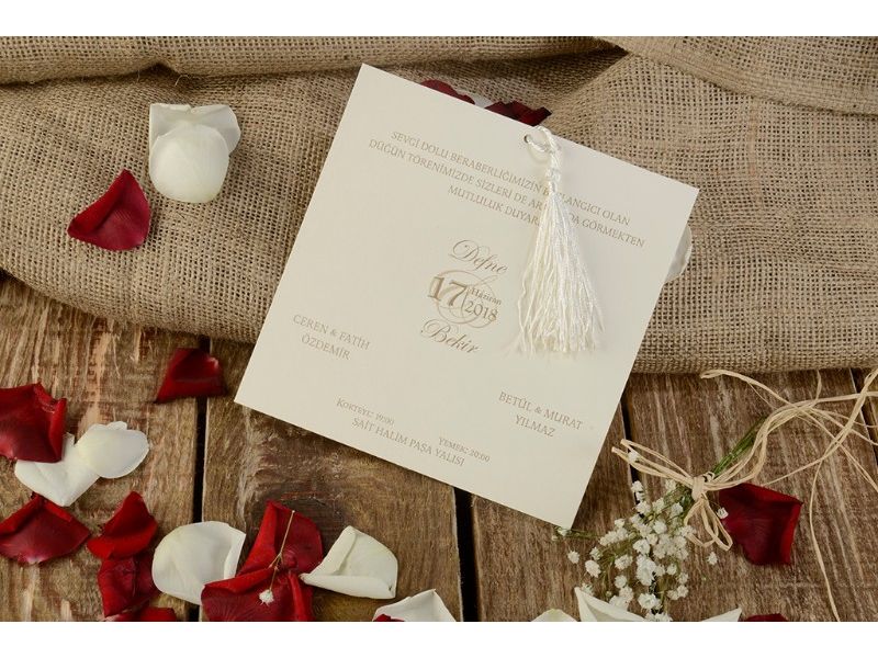 Armoni Times Düğün Davetiye 16252