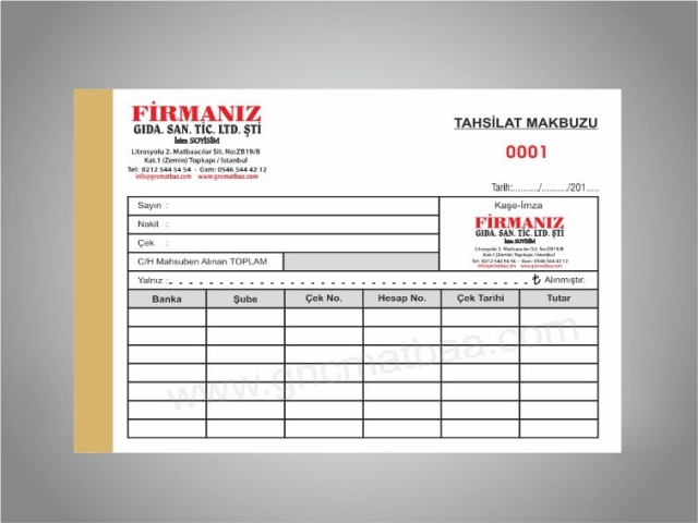 Tahsilat Makbuzu THSL-03