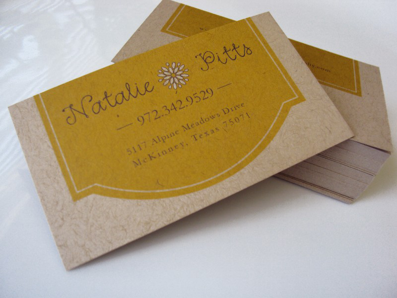 Pavron (kese kağıdı) Desen Kartvizit PDK-01