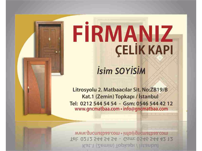 Çelik Kapı Kartvizit CLKK-02