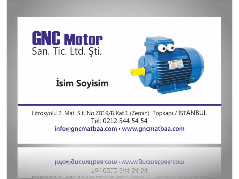 Bobinaj Motor Kartvizit BNJM-01