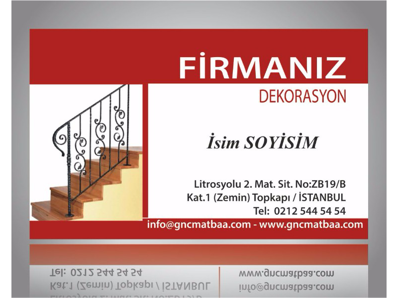 Demir Doğrama Kartvizit DMRD-01