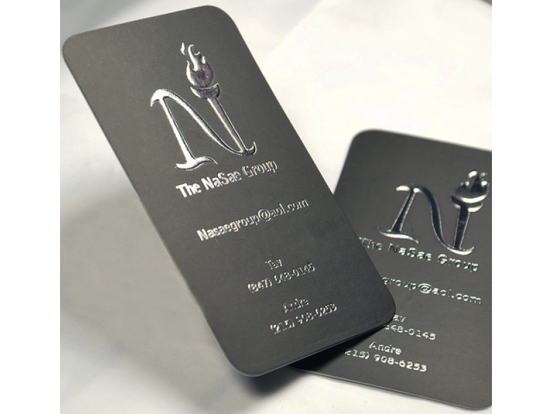 Gümüş Yaldız Kabartmalı Kartvizit GYGK-03