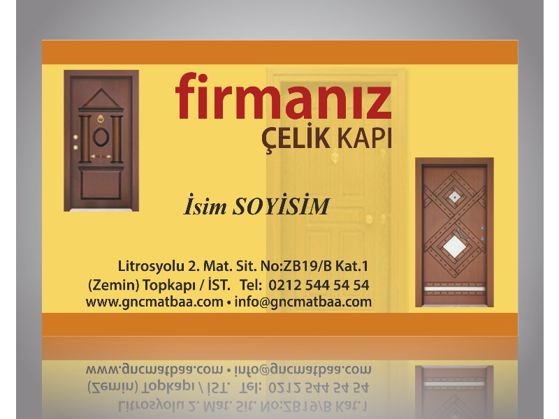 Çelik Kapı Kartvizit CLKK-03