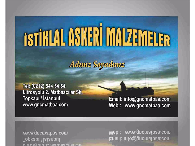 Askeri Malzeme Kartvizit ASKR-02