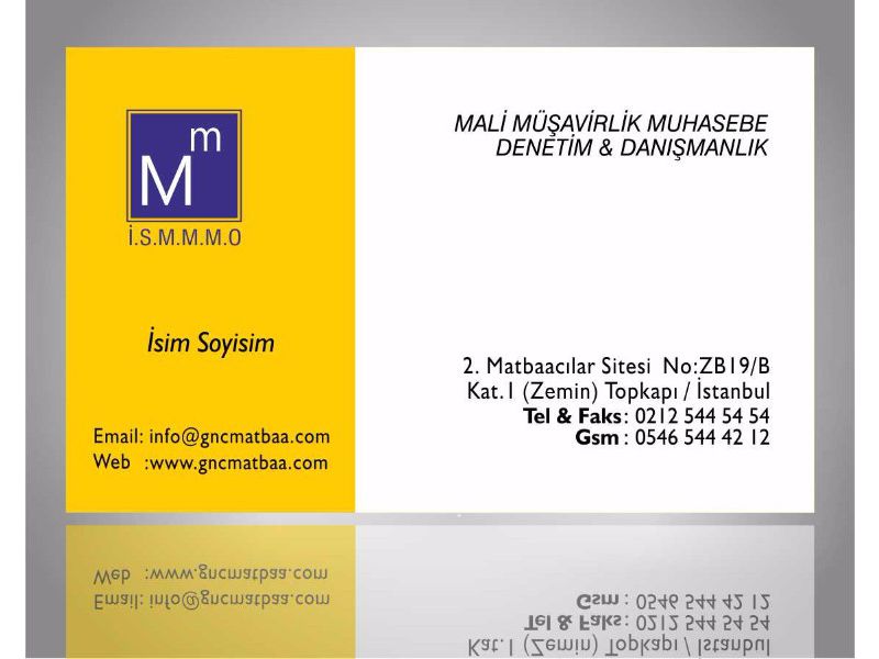 Mali Müşavir Kartvizit SMM-05