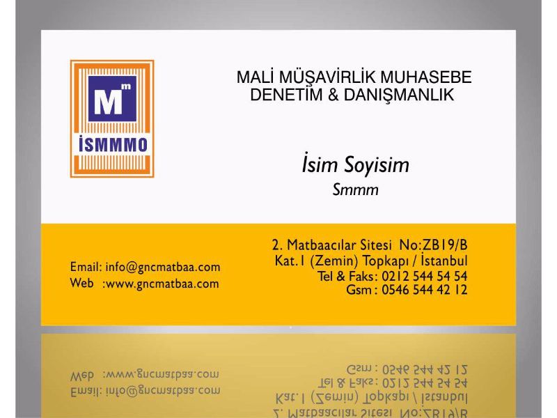 Mali Müşavir Kartvizit SMM-06