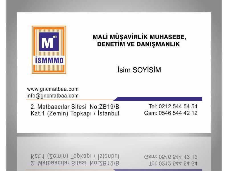 Mali Müşavir Kartvizit SMM-09