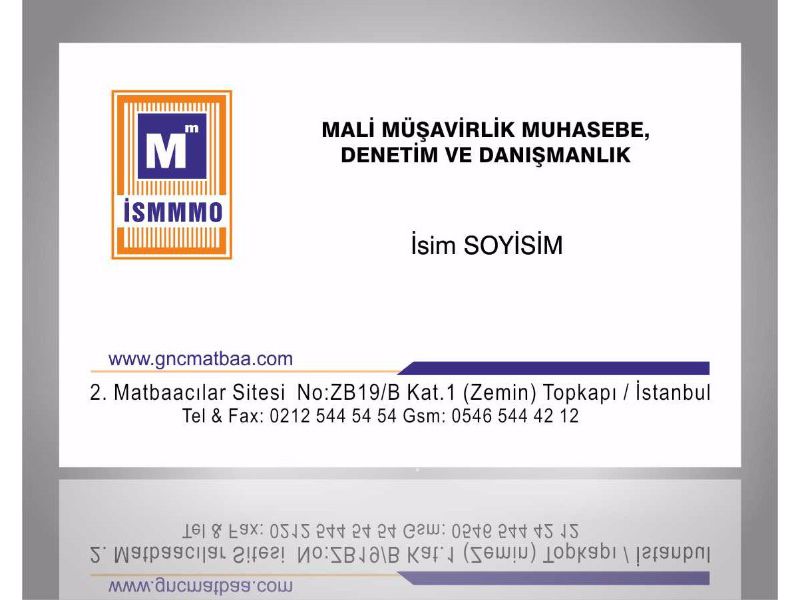 Mali Müşavir Kartvizit SMM-10