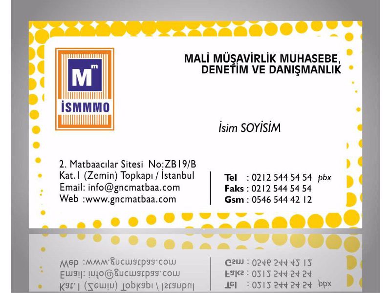 Mali Müşavir Kartvizit SMM-04