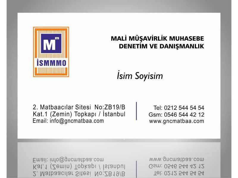 Mali Müşavir Kartvizit SMM-07
