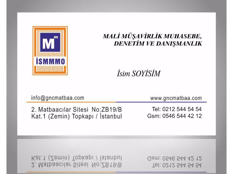 Mali Müşavir Kartvizit SMM-08