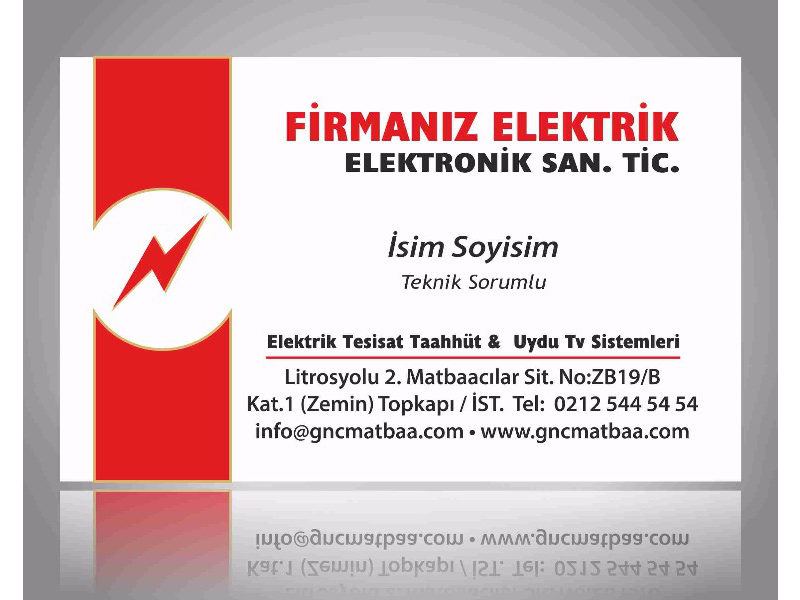 Elektrikçi Kartvizit ELKC-03
