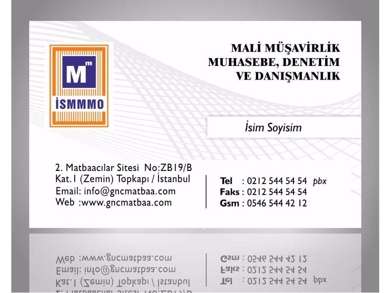 Mali Müşavir Kartvizit SMM-03
