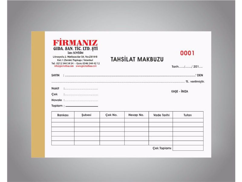 Tahsilat Makbuzu THSL-02