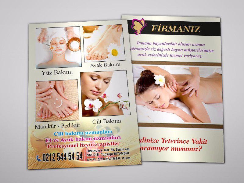 Güzellik Salonu Broşür GZS-01