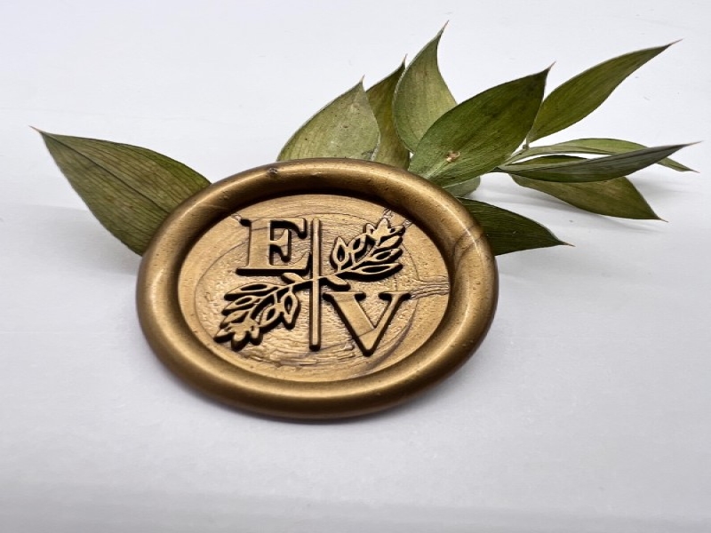 Baş Harfli E/V Gold Mühür Mumu BHEV-001